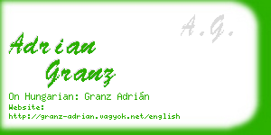 adrian granz business card